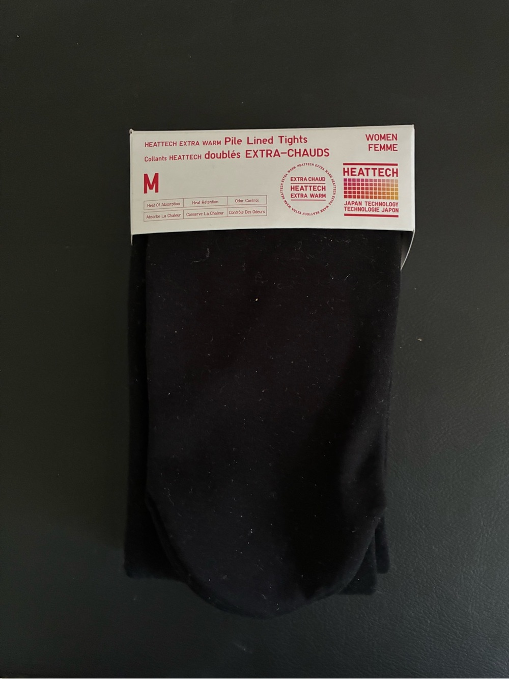 Heattech Extra Warm Pile Lined Tights - Black
